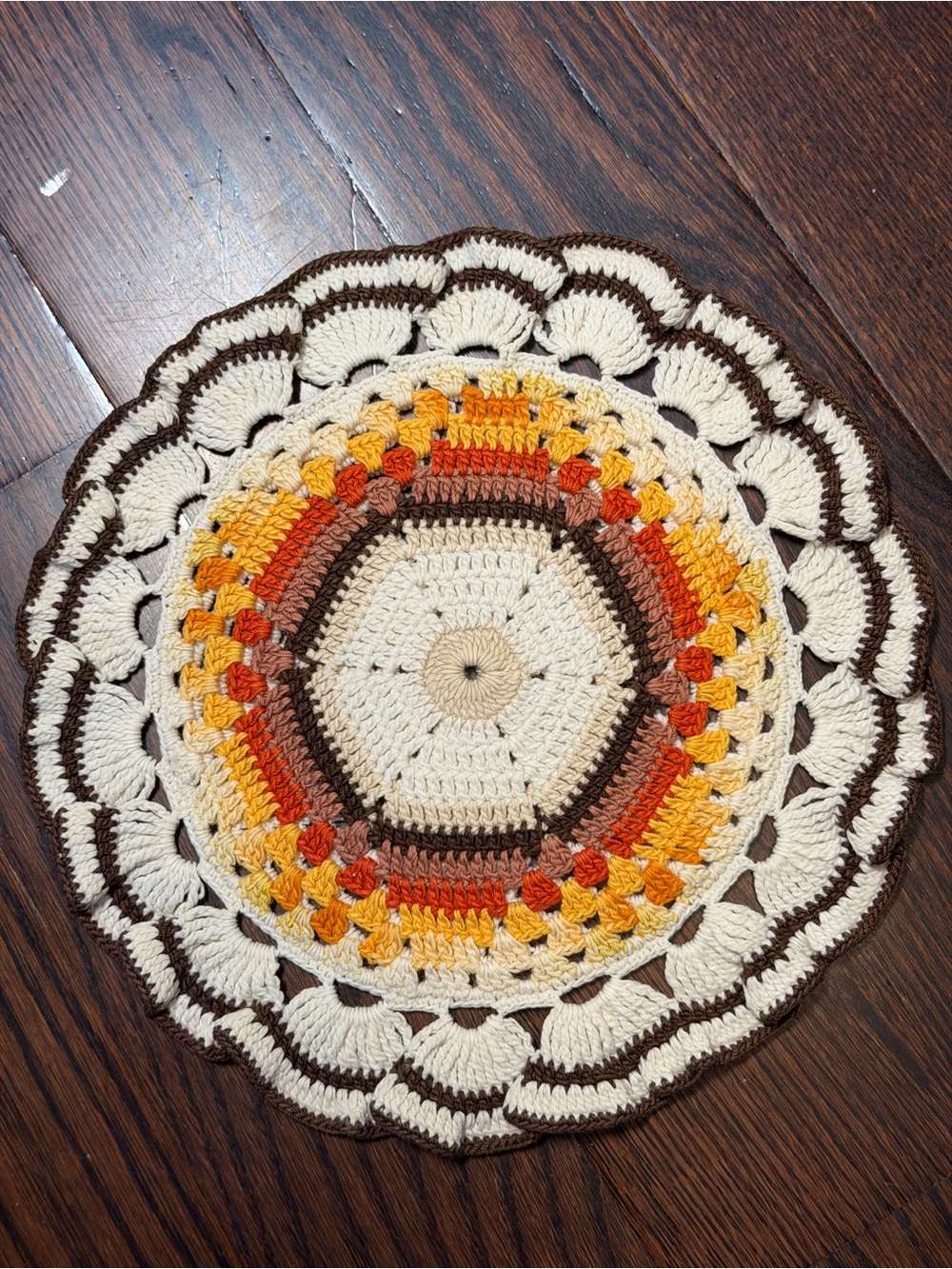 Handmade Cotton Lace Doilies Table Placemats Crochet Cloth Round Knitted 9”